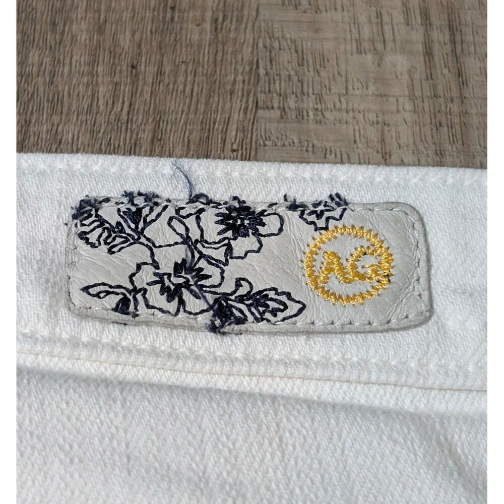 AG Adriano Goldschmied Size 28 White Denim Mini Skirt Utility Pockets USA Y2K